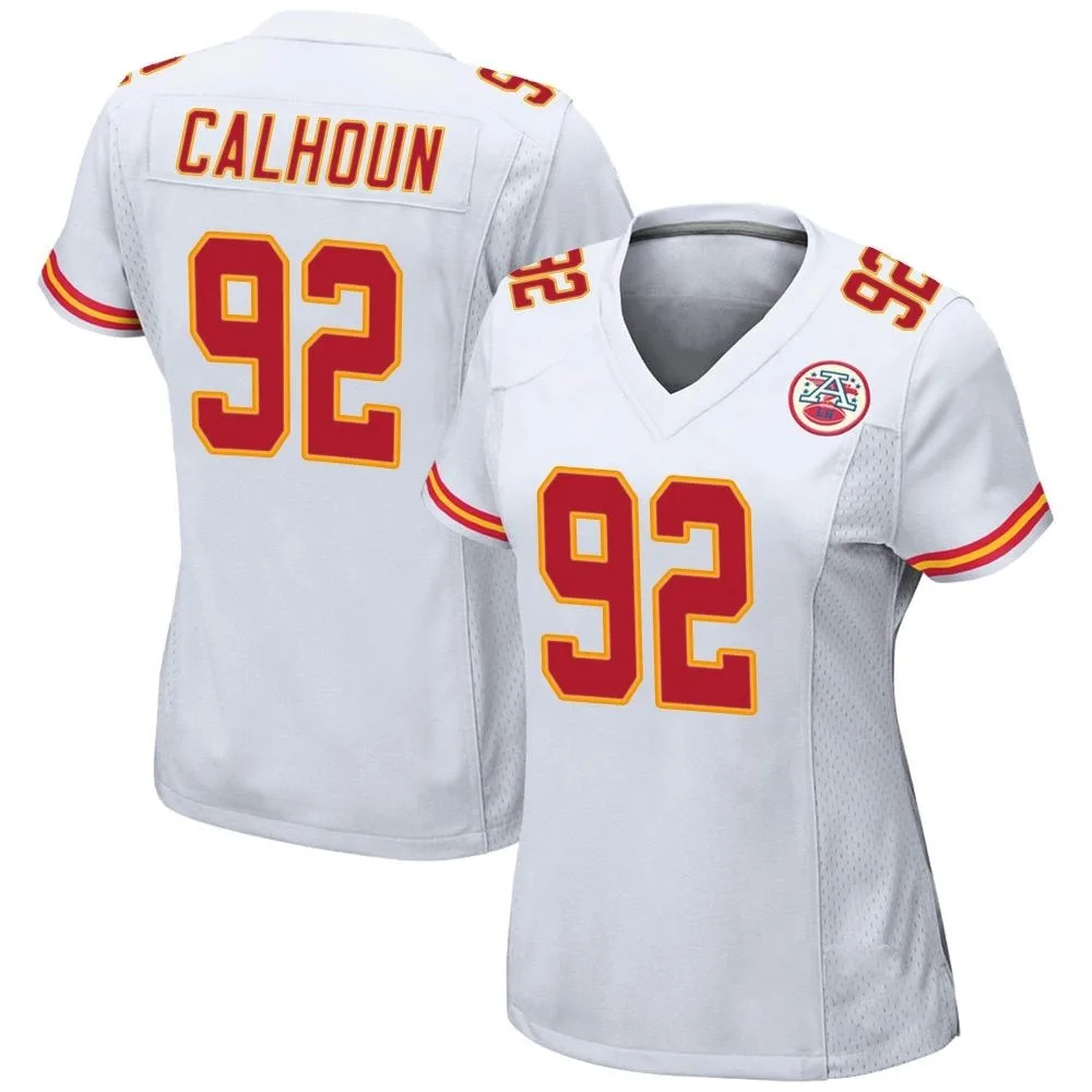 Women's Kansas City Chiefs Shilique Calhoun Nike Game White Jersey Women's Kansas City Chiefs Shilique Calhoun Nike Game White Jersey