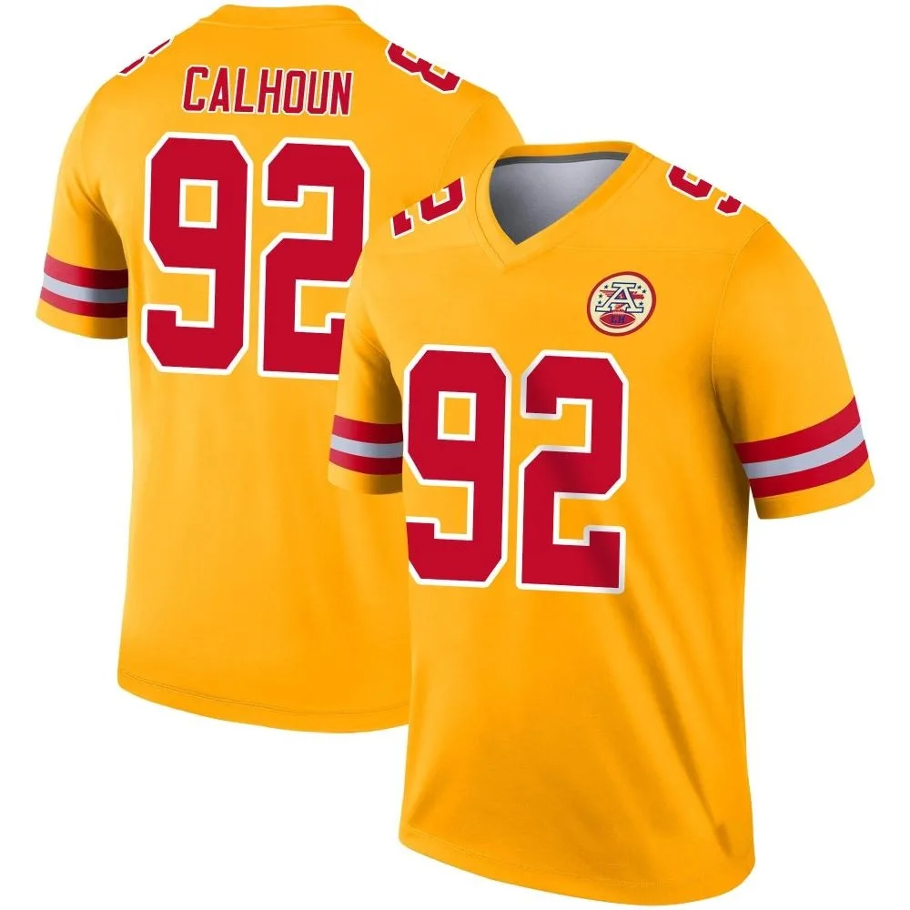 Youth Kansas City Chiefs Shilique Calhoun Nike Inverted Legend Gold Jersey Youth Kansas City Chiefs Shilique Calhoun Nike Inverted Legend Gold Jersey