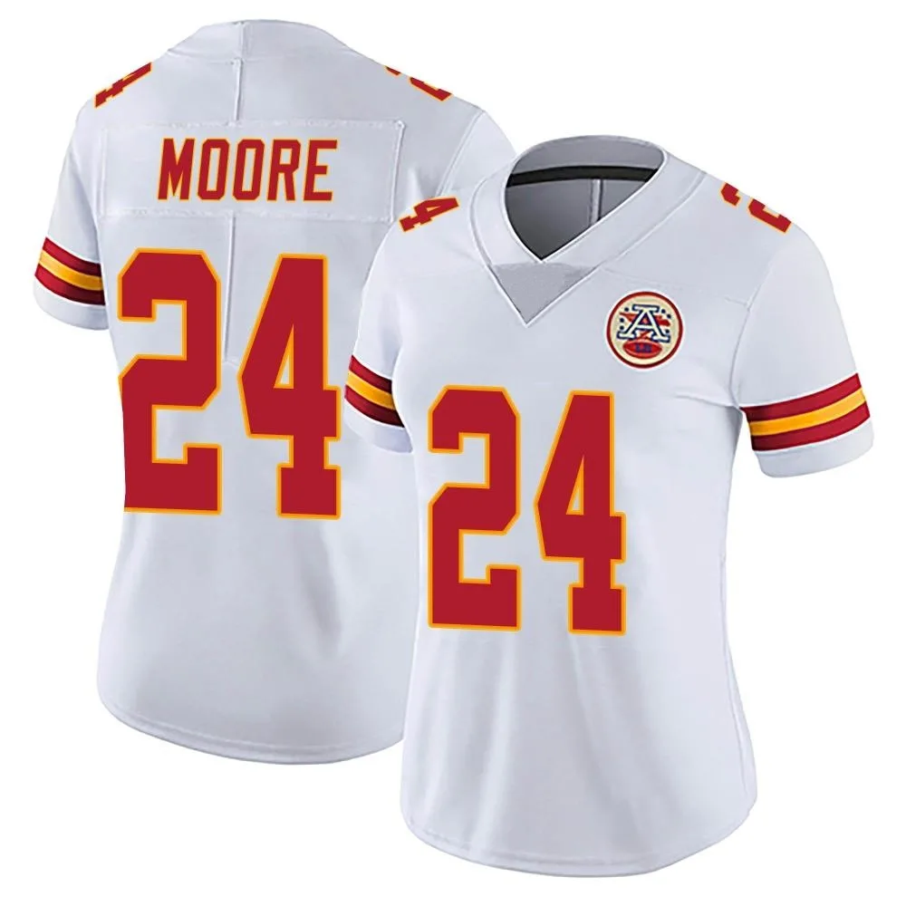 Women's Kansas City Chiefs Skyy Moore Nike Vapor Untouchable Limited White Jersey Women's Kansas City Chiefs Skyy Moore Nike Vapor Untouchable Limited White Jersey