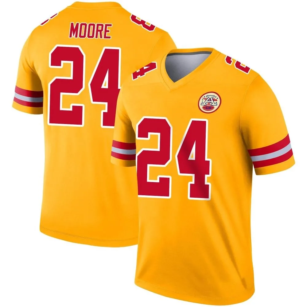 Youth Kansas City Chiefs Skyy Moore Nike Inverted Legend Gold Jersey Youth Kansas City Chiefs Skyy Moore Nike Inverted Legend Gold Jersey