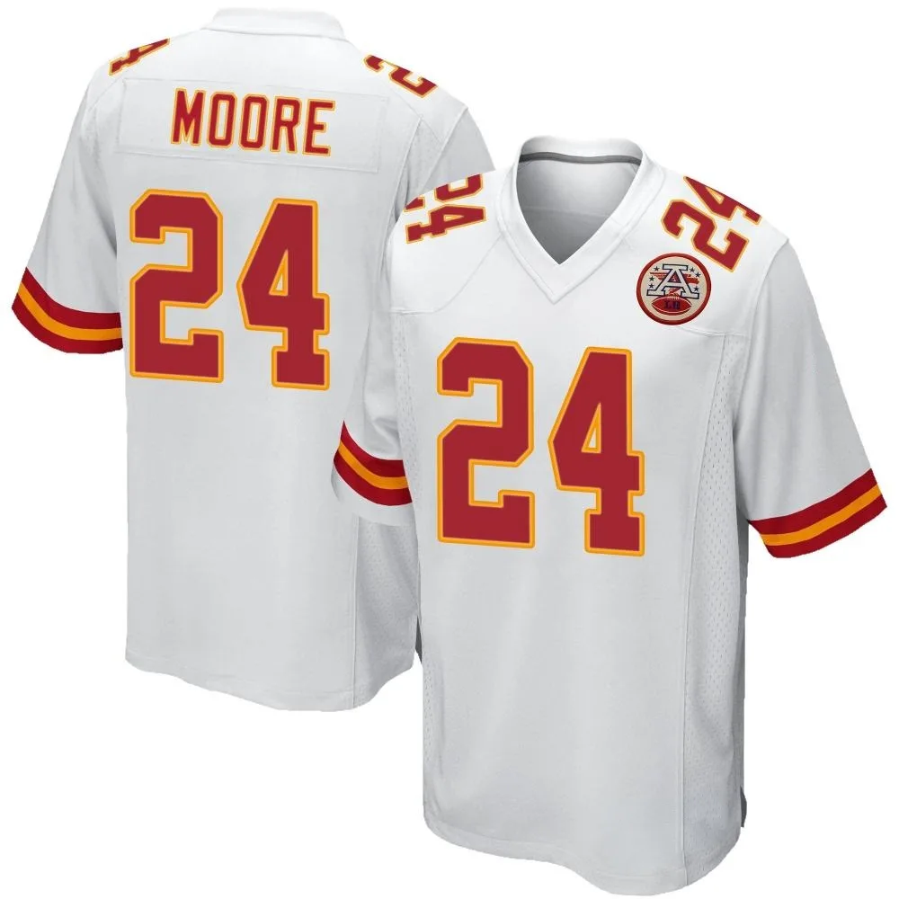 Youth Kansas City Chiefs Skyy Moore Nike Game White Jersey Youth Kansas City Chiefs Skyy Moore Nike Game White Jersey