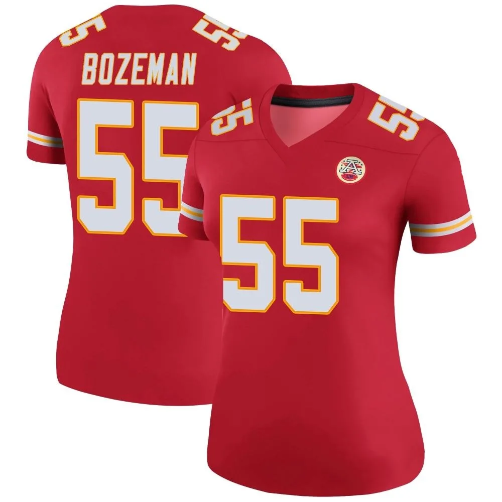Women's Kansas City Chiefs Swayze Bozeman Nike Color Rush Legend Red Jersey Women's Kansas City Chiefs Swayze Bozeman Nike Color Rush Legend Red Jersey