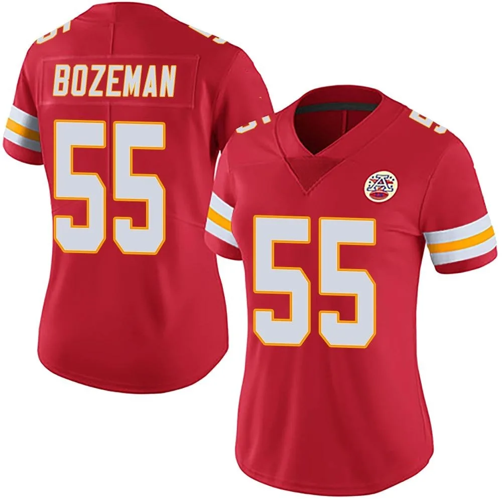 Women's Kansas City Chiefs Swayze Bozeman Nike Team Color Vapor Untouchable Limited Red Jersey Women's Kansas City Chiefs Swayze Bozeman Nike Team Color Vapor Untouchable Limited Red Jersey