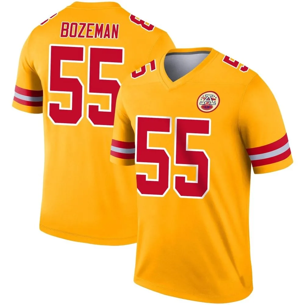 Youth Kansas City Chiefs Swayze Bozeman Nike Inverted Legend Gold Jersey Youth Kansas City Chiefs Swayze Bozeman Nike Inverted Legend Gold Jersey