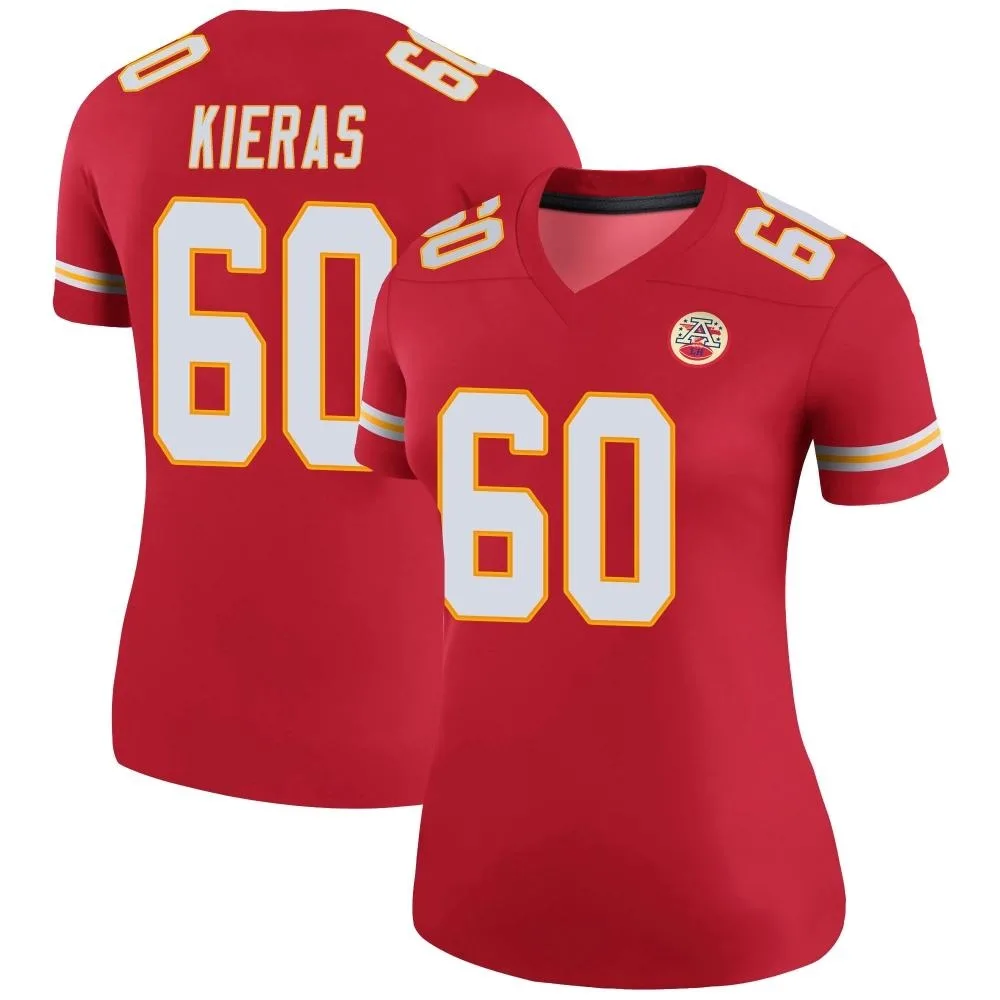 Women's Kansas City Chiefs Tautvydas Kieras Nike Color Rush Legend Red Jersey Women's Kansas City Chiefs Tautvydas Kieras Nike Color Rush Legend Red Jersey
