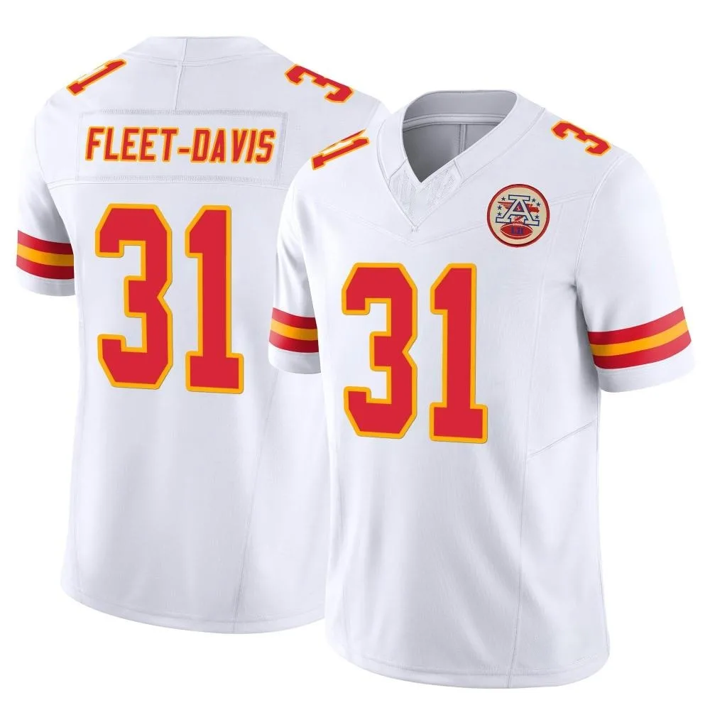 Youth Kansas City Chiefs Tayon Fleet-Davis Nike Vapor F.U.S.E. Limited White Jersey Youth Kansas City Chiefs Tayon Fleet-Davis Nike Vapor F.U.S.E. Limited White Jersey