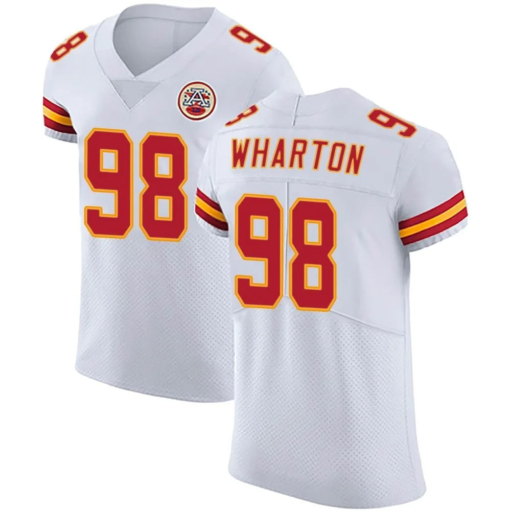 Men's Kansas City Chiefs Tershawn Wharton Nike Vapor Untouchable Elite White Jersey Men's Kansas City Chiefs Tershawn Wharton Nike Vapor Untouchable Elite White Jersey