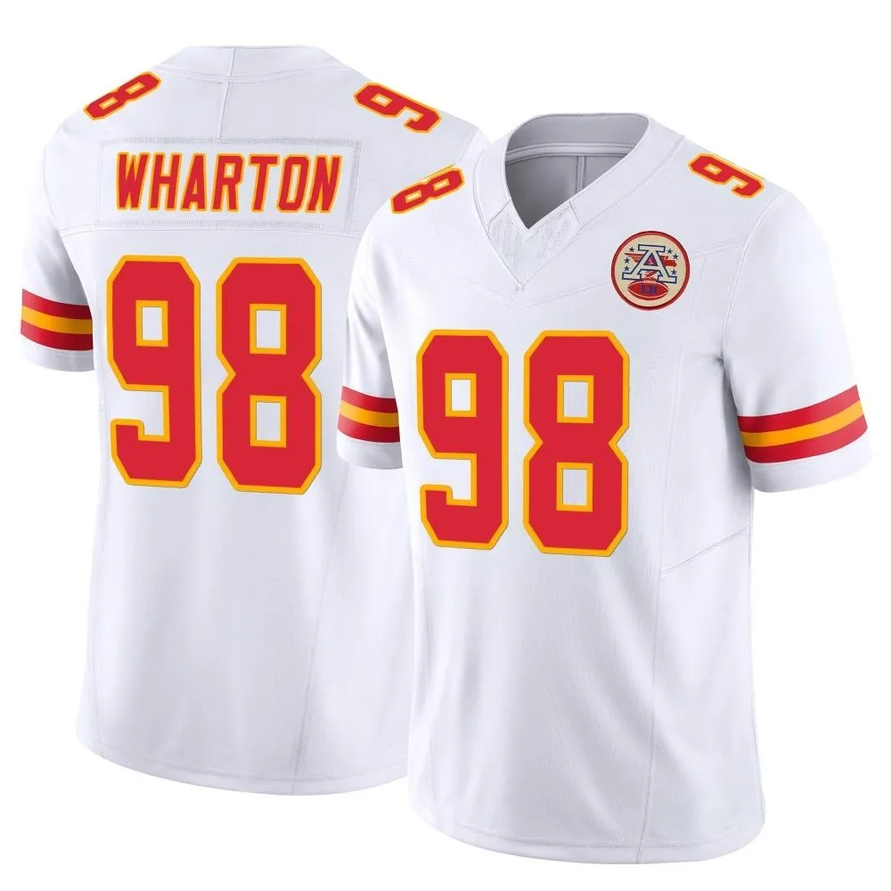 Youth Kansas City Chiefs Tershawn Wharton Nike Vapor F.U.S.E. Limited White Jersey Youth Kansas City Chiefs Tershawn Wharton Nike Vapor F.U.S.E. Limited White Jersey