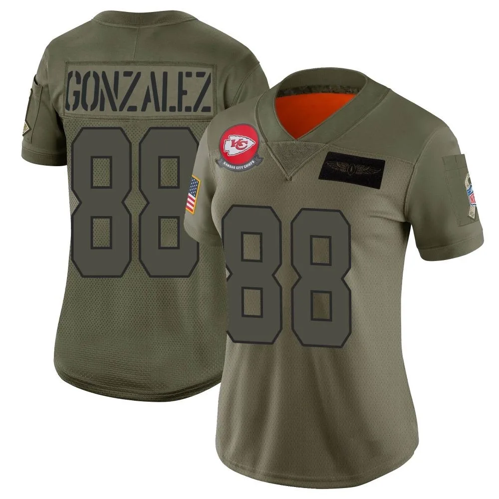 Women's Kansas City Chiefs Tony Gonzalez Nike 2019 Salute to Service Limited Camo Jersey Women's Kansas City Chiefs Tony Gonzalez Nike 2019 Salute to Service Limited Camo Jersey