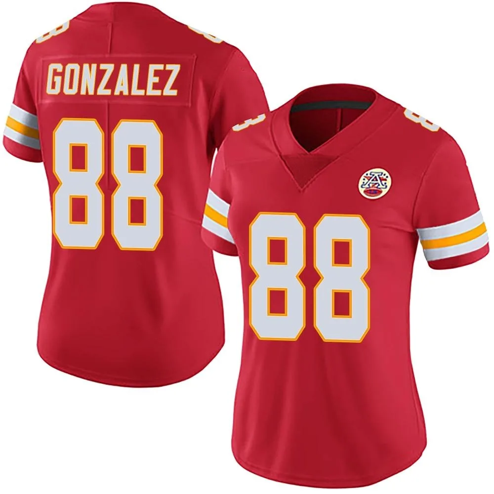 Women's Kansas City Chiefs Tony Gonzalez Nike Team Color Vapor Untouchable Limited Red Jersey Women's Kansas City Chiefs Tony Gonzalez Nike Team Color Vapor Untouchable Limited Red Jersey