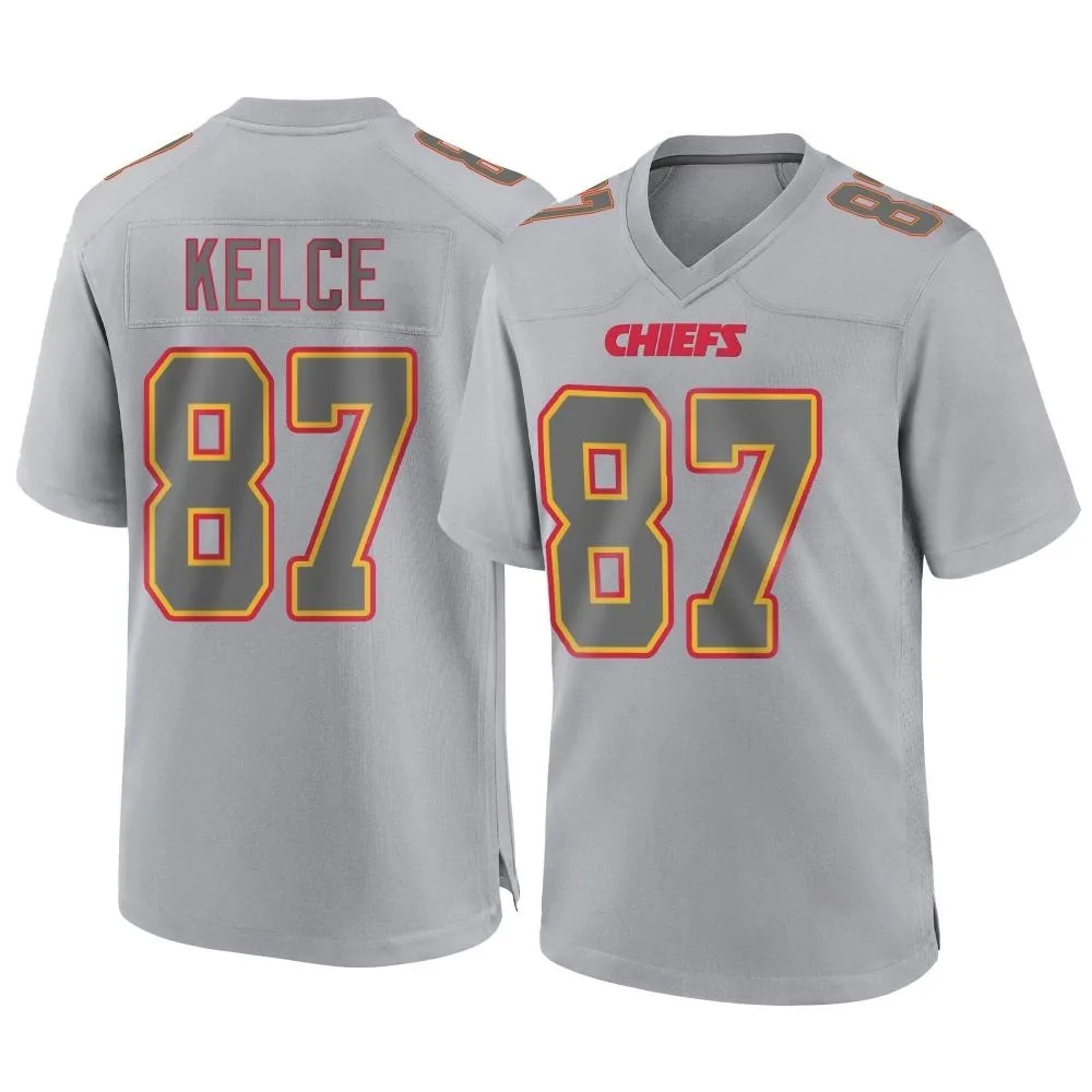 Men's Kansas City Chiefs Travis Kelce Nike Atmosphere Fashion Game Gray Jersey Men's Kansas City Chiefs Travis Kelce Nike Atmosphere Fashion Game Gray Jersey