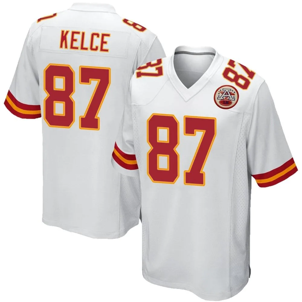 Youth Kansas City Chiefs Travis Kelce Nike Game White Jersey Youth Kansas City Chiefs Travis Kelce Nike Game White Jersey