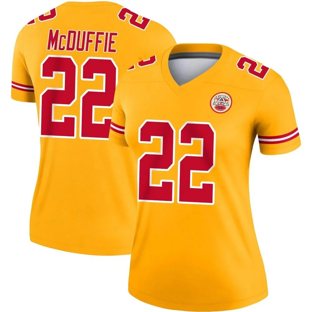 Women's Kansas City Chiefs Trent Mcduffie Nike Inverted Legend Gold Jersey Women's Kansas City Chiefs Trent Mcduffie Nike Inverted Legend Gold Jersey