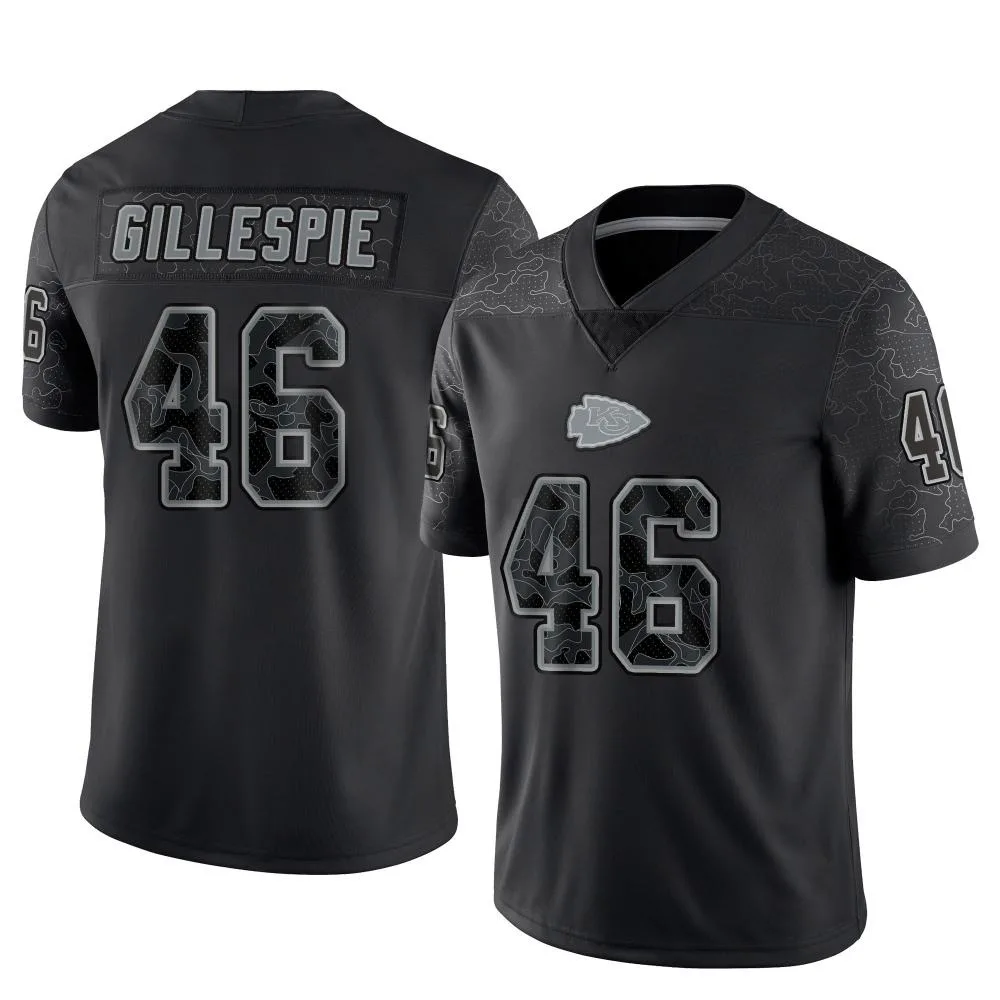 Men's Kansas City Chiefs Tyree Gillespie Nike Reflective Limited Black Jersey Men's Kansas City Chiefs Tyree Gillespie Nike Reflective Limited Black Jersey