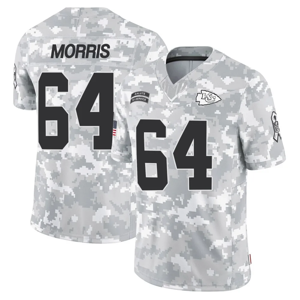 Men's Kansas City Chiefs Wanya Morris Nike 2024 Salute to Service Limited Arctic Camo Jersey Men's Kansas City Chiefs Wanya Morris Nike 2024 Salute to Service Limited Arctic Camo Jersey