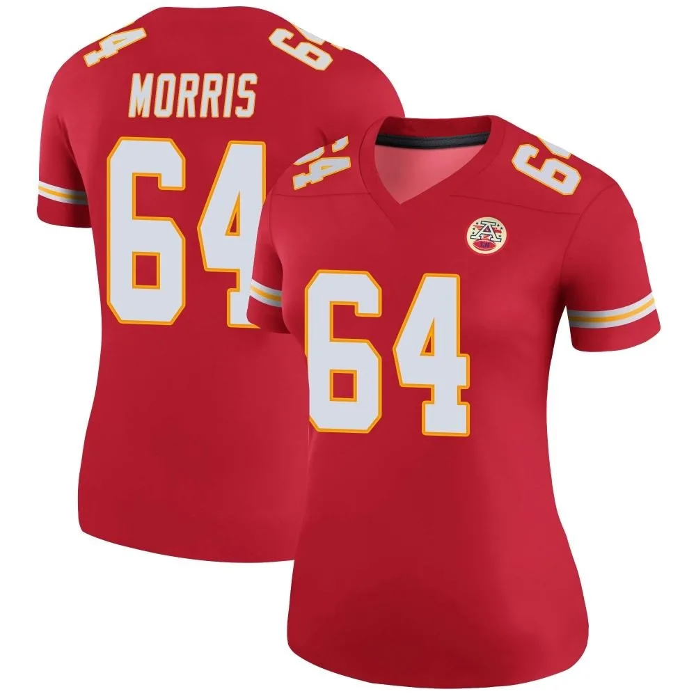 Women's Kansas City Chiefs Wanya Morris Nike Color Rush Legend Red Jersey