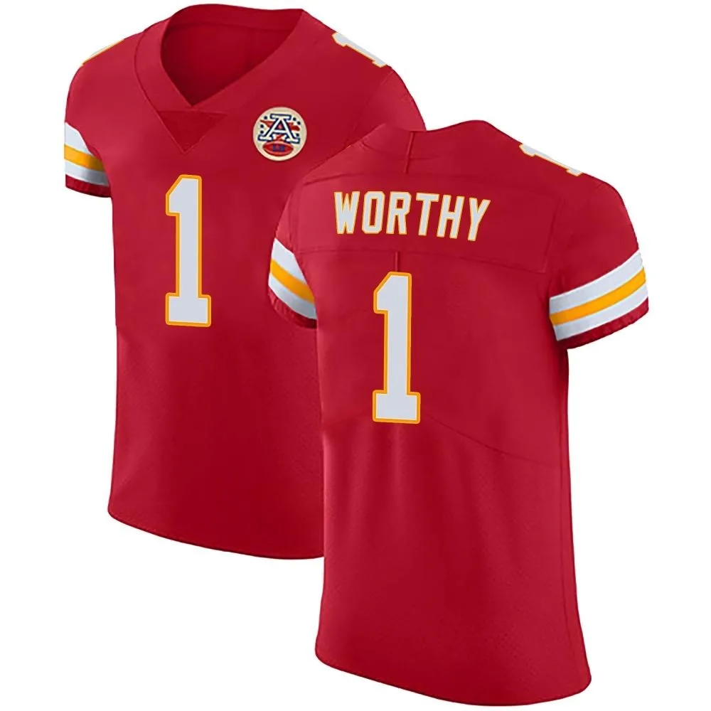 Men's Kansas City Chiefs Xavier Worthy Nike Team Color Vapor Untouchable Elite Red Jersey