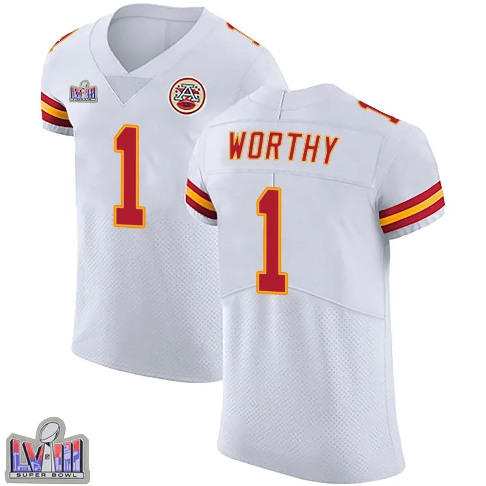 Men's Kansas City Chiefs Xavier Worthy Nike Vapor Untouchable Super Bowl LVIII Patch Elite White Jersey Men's Kansas City Chiefs Xavier Worthy Nike Vapor Untouchable Super Bowl LVIII Patch Elite White Jersey