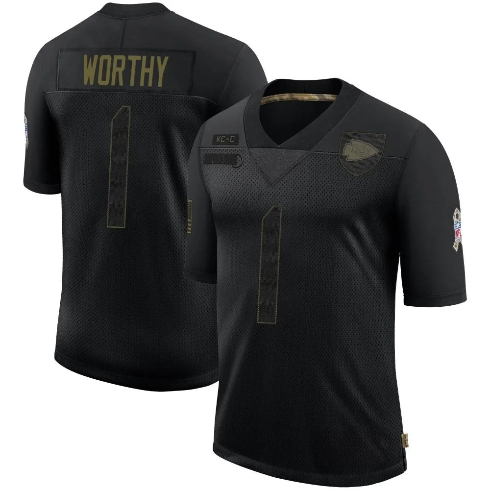 Youth Kansas City Chiefs Xavier Worthy Nike 2020 Salute To Service Limited Black Jersey Youth Kansas City Chiefs Xavier Worthy Nike 2020 Salute To Service Limited Black Jersey