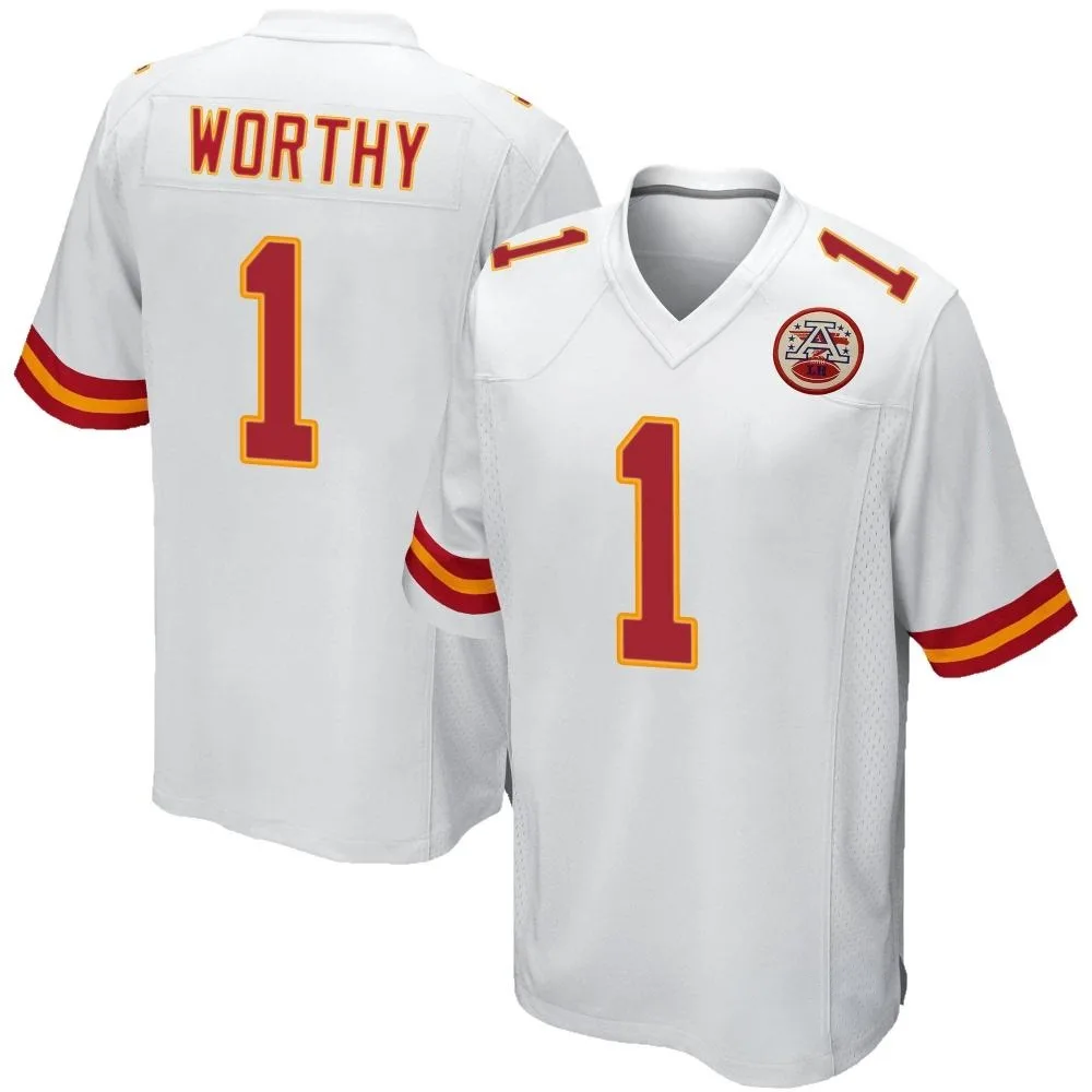 Youth Kansas City Chiefs Xavier Worthy Nike Game White Jersey Youth Kansas City Chiefs Xavier Worthy Nike Game White Jersey
